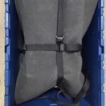 Dämmung und mit Gurten sichern